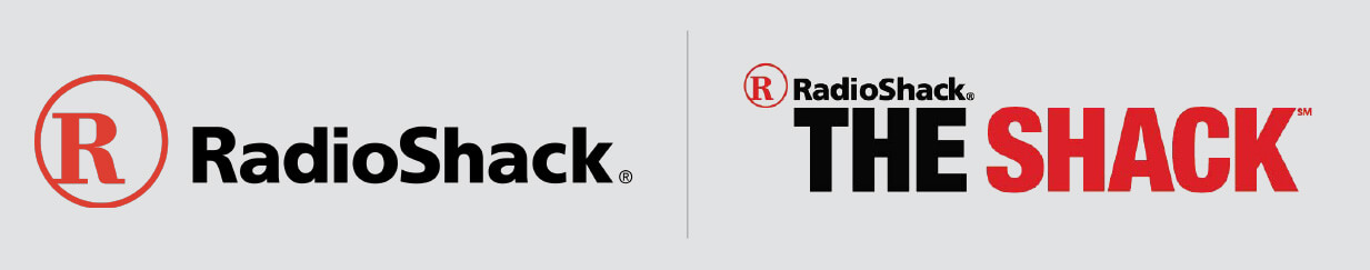 Radioshack fails at launching new brand  identity-  Radioshack logo rebrand graphic