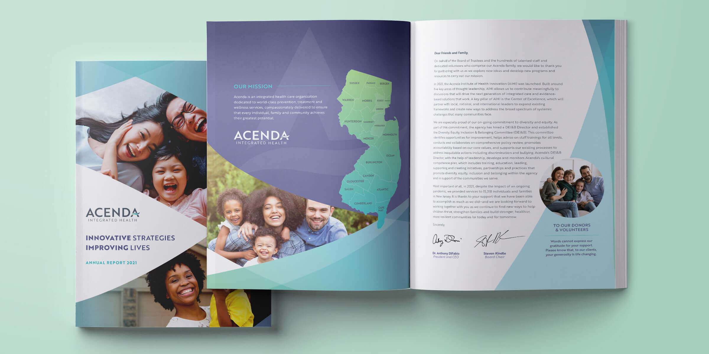 Healthcare branding case study – brand identity for Acenda Integrated Health